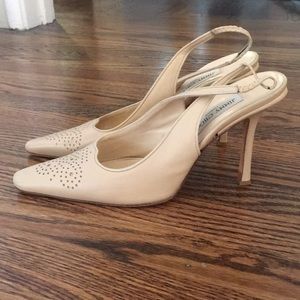 Price ⬇️❗️Jimmy Choo Nude Slingback Heels Size 40